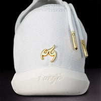 White split-sole Fuego shoes