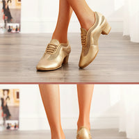 Gold dance practice shoes flex sole