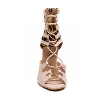 Amalia adjustable lace-up open-toe womens Latin dance shoes