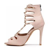 Amalia adjustable lace-up open-toe womens Latin dance shoes