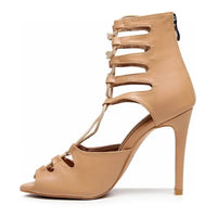 Amalia adjustable lace-up open-toe womens Latin dance shoes