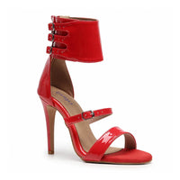 Amante red vegan materials Latin dance shoes