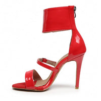 Amante red vegan materials Latin dance shoes