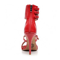 Amante red vegan materials Latin dance shoes