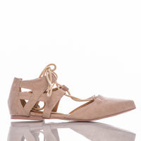 Rosalina pointed closed toe flat dance sandals