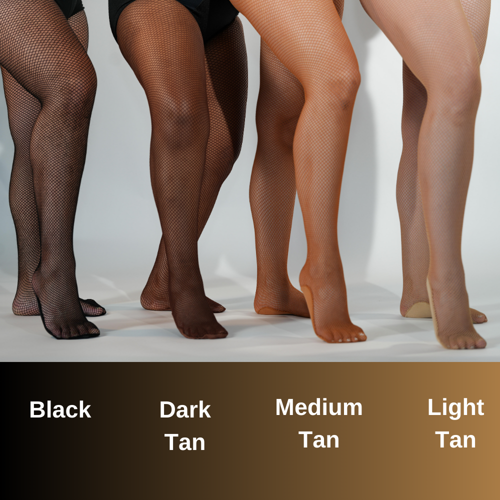 Professional Dance Fishnets – Snatched, Stretchy & Slay-Ready Small-Medium / Dark Tan