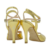 Nizza Twins mirrored gold tango shoes