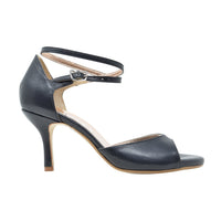California Slim black tango shoes single band