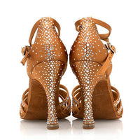 Womens latin dance shoes suede sole