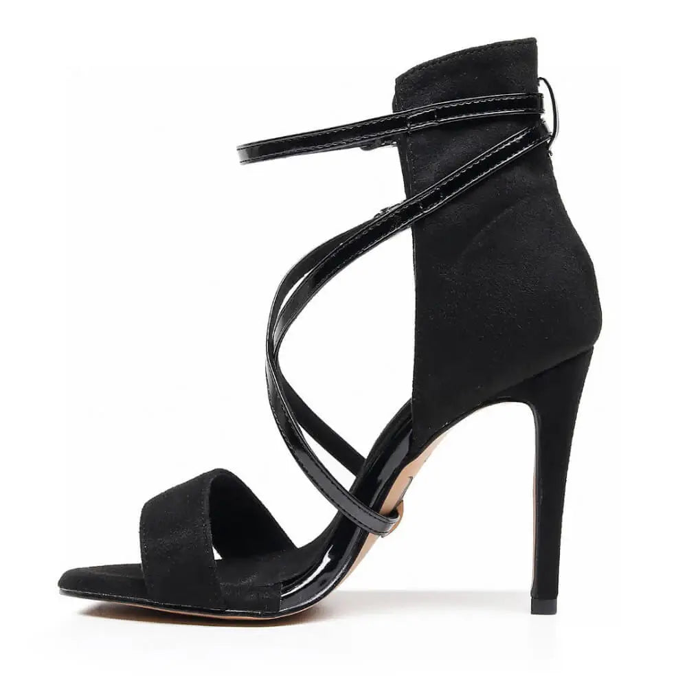 Desnudate Open Toe High Back Latin Dance Shoes| Comfy & Style