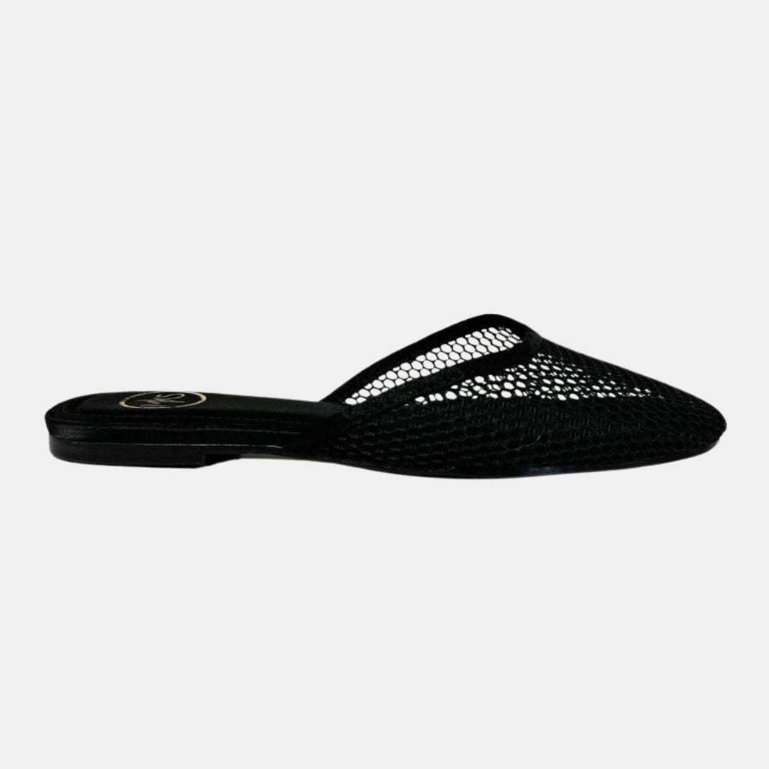 Shoe Womens Textured Pointed Toe Slip-on Mules Mule Silver / 8