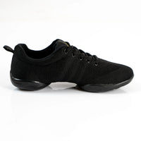 Unisex Split Sole Black Dance Sneakers - Mens Dance Shoes