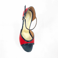 Red and Black Leather Tango Shoes