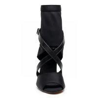 Sabeena stretch lycra Latin dance booties