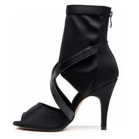 Sabeena stretch lycra Latin dance booties