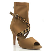 Sabeena stretch lycra Latin dance booties
