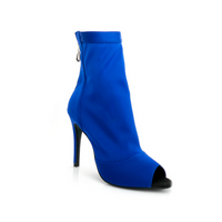 Shabina Solid Color Stretch Latin Dance Booties