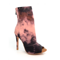 Shabina Tie Dye Stretch Lycra Latin Dance Booties
