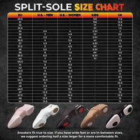 Fuego dance shoes size chart