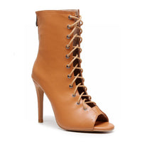Sofiya True Nudes Open Toe Latin Dance Shoes