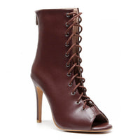 Sofiya True Nudes Open Toe Latin Dance Shoes