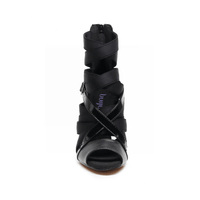 Stay Strapped - By Nicole Kirkland - Patent and Lycra Strappy Latin Dance Shoes (Street Sole)