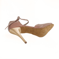 Scallop Argentine Tango Shoes – Mauve Patent with Suede Sole