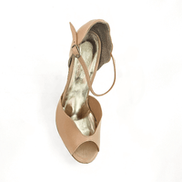 Scallop Argentine Tango Shoes – Mauve Patent with Suede Sole