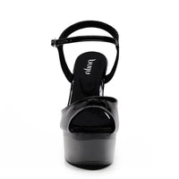 Tate - Black Wet Look - Street Sole