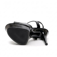Tate - Black Wet Look - Street Sole