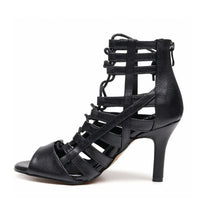Vegan strappy lace-up Latin dance shoes
