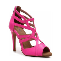 Vera cut-out strappy latin dance shoes