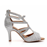 Vera cut-out strappy latin dance shoes