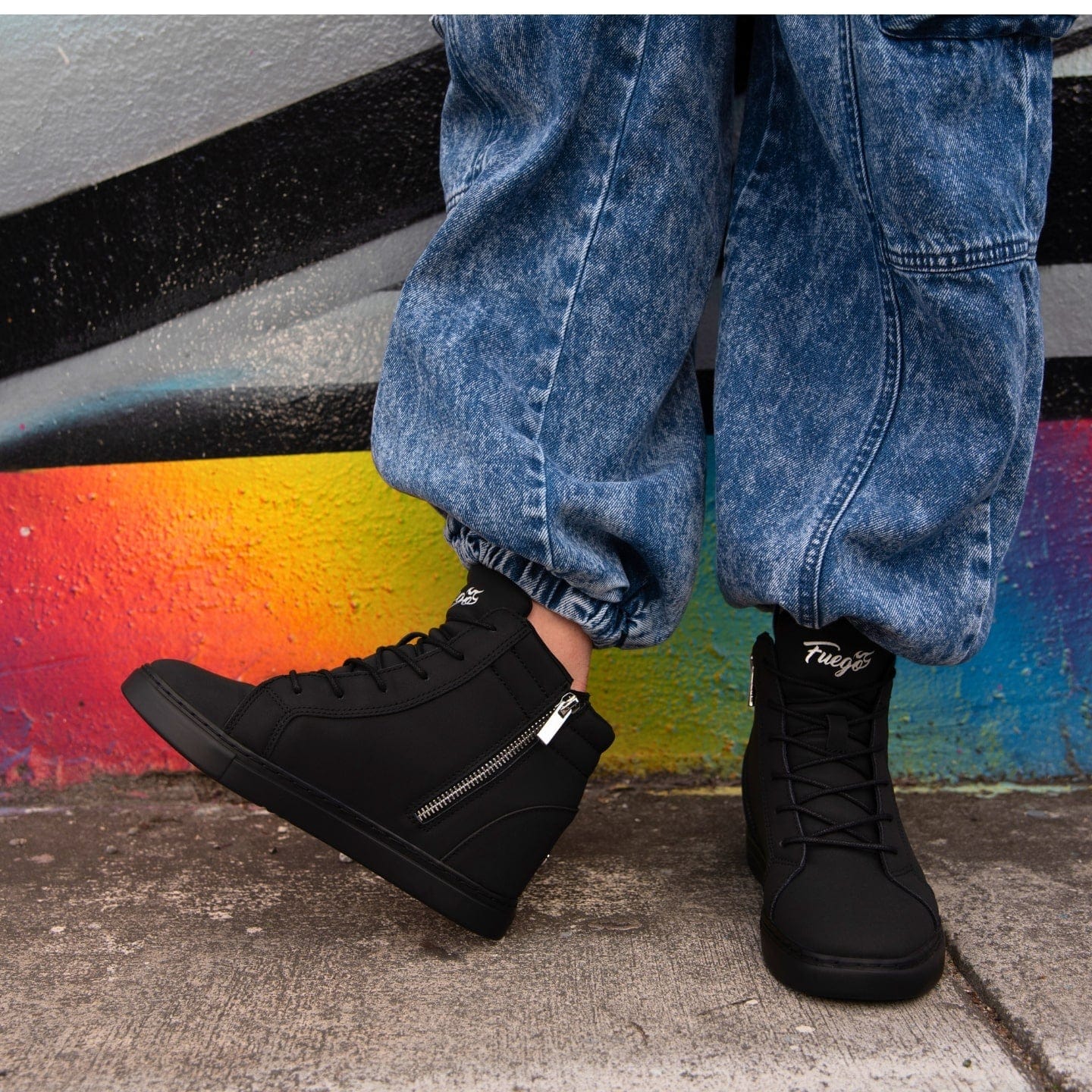 All-black | Wedge | Fuego – Adore Dance Shoes