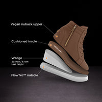 Mocha wedge Fuego dance shoes