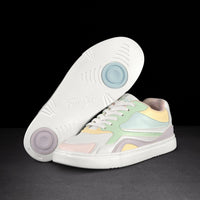 Pastel low-top Fuego dance shoes with silver flame detail