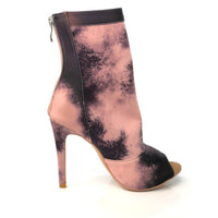 Shabina Tie Dye Stretch Lycra Latin Dance Booties