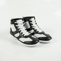 Vigor hi top unisex dance sneaker Black and White Retro-Mens Dance Shoes