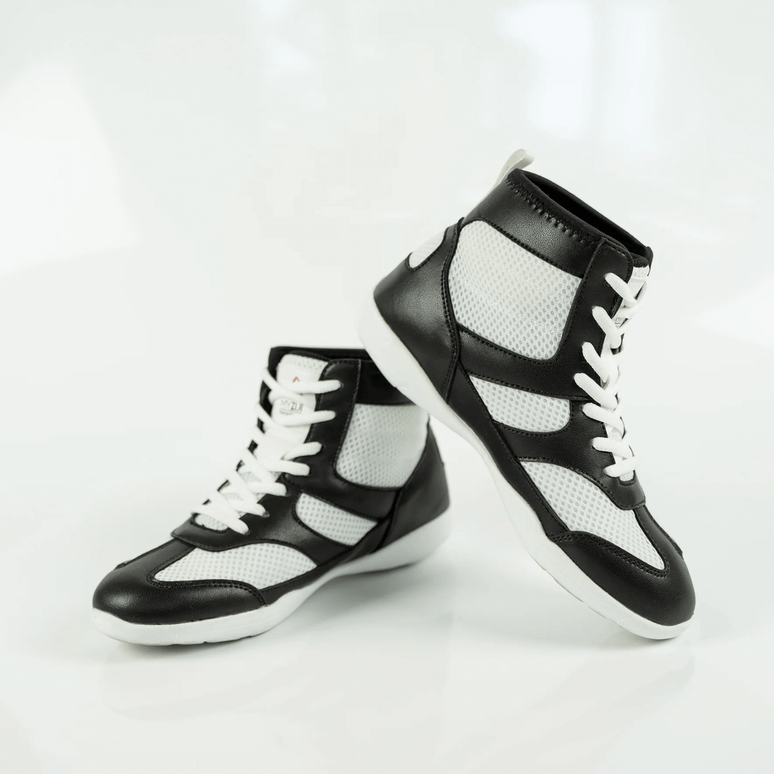 Vigor hi top unisex dance sneaker Black and White Retro-Mens Dance Shoes