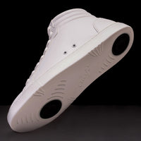 Fuego white high-top dance shoes