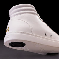 Fuego white high-top dance shoes