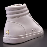 Fuego white high-top dance shoes