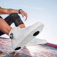 Fuego white high-top dance shoes