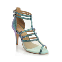 Arielle Mermaid Look Mesh Womens Latin Dance Shoes Street Sole