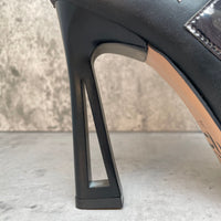 Vegan leather closed-toe ankle latin dance boots