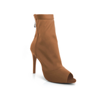 Shabina Solid Color Stretch Latin Dance Booties
