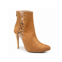 Unite Closed Toe Suede Latin Dance Booties