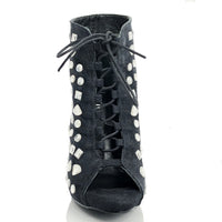 Diamantina Crystal Ankle Boots – Womens Latin Dance Shoes with Heels