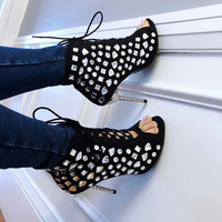 Diamantina Crystal Ankle Boots – Womens Latin Dance Shoes with Heels