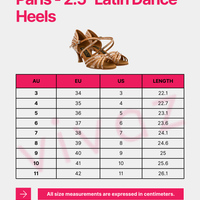 Paris - 2.5" Latin Dance Heels